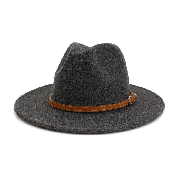 Accity Leather Belt Panama Hat