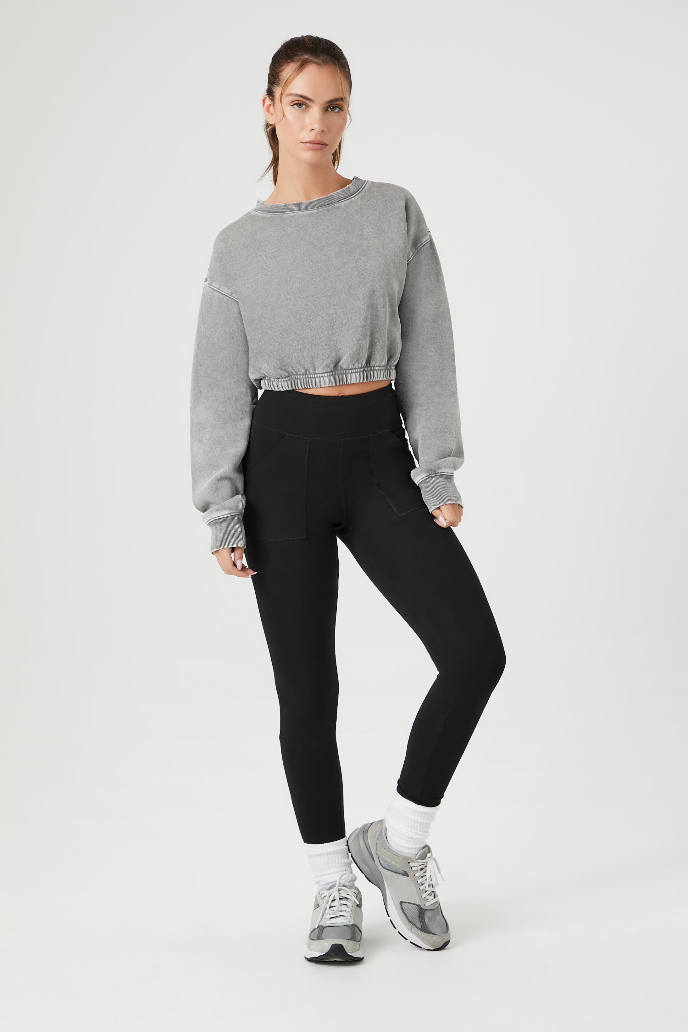 Active Fleece Cropped Pullover