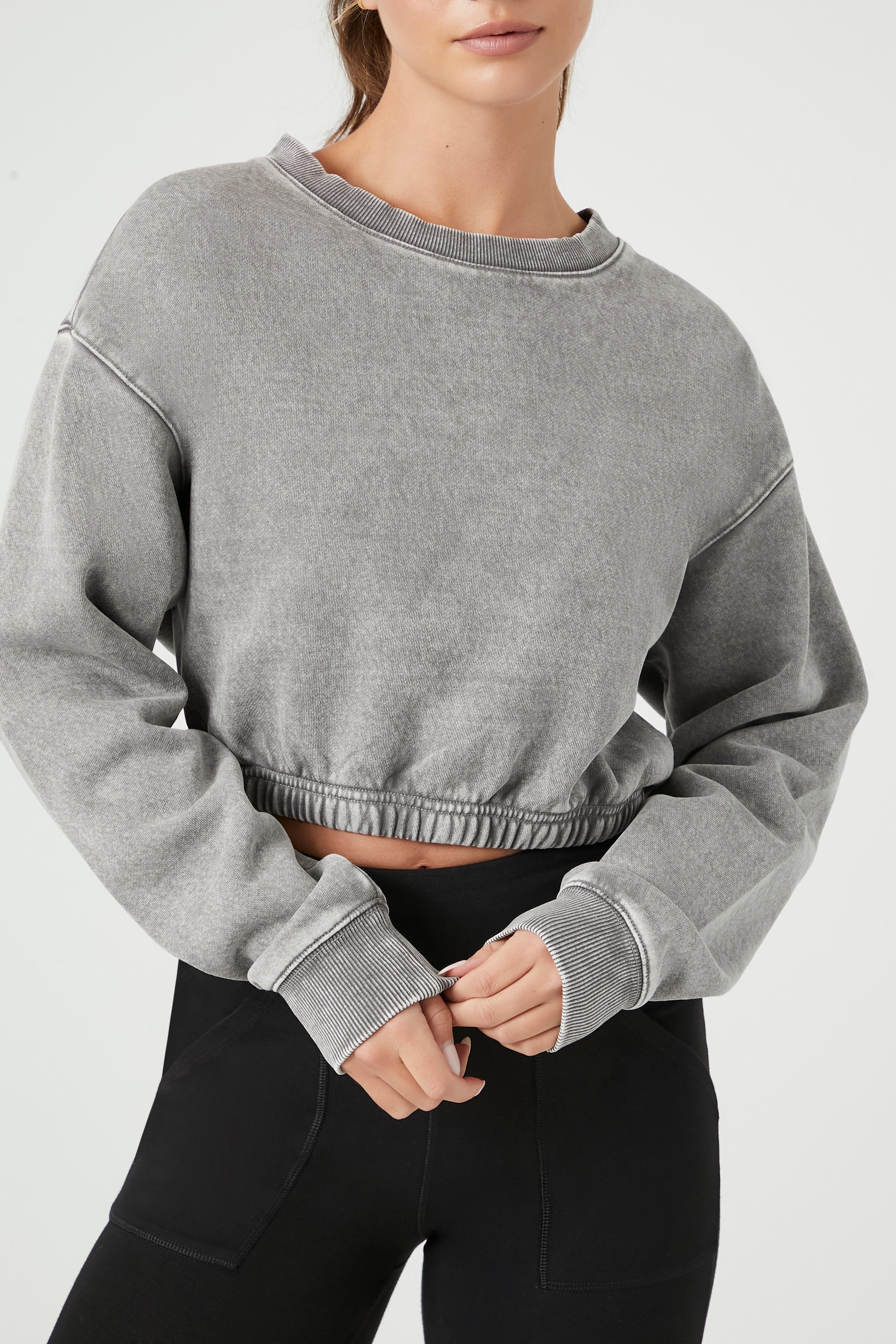 Active Fleece Cropped Pullover