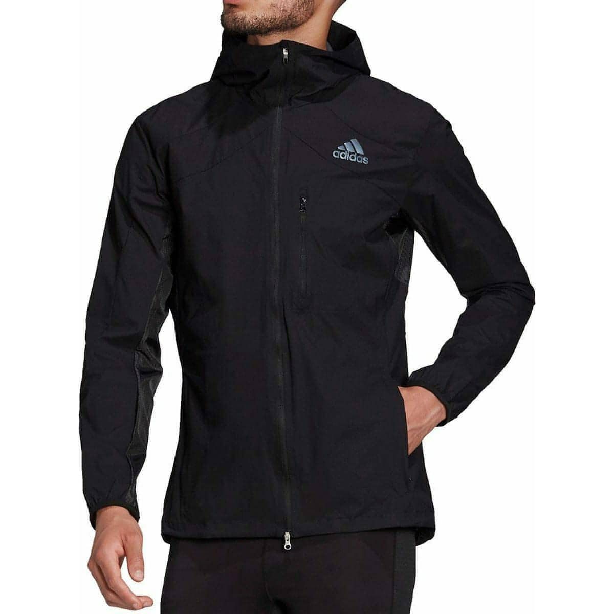 adidas Adizero Marathon Mens Running Jacket - Black