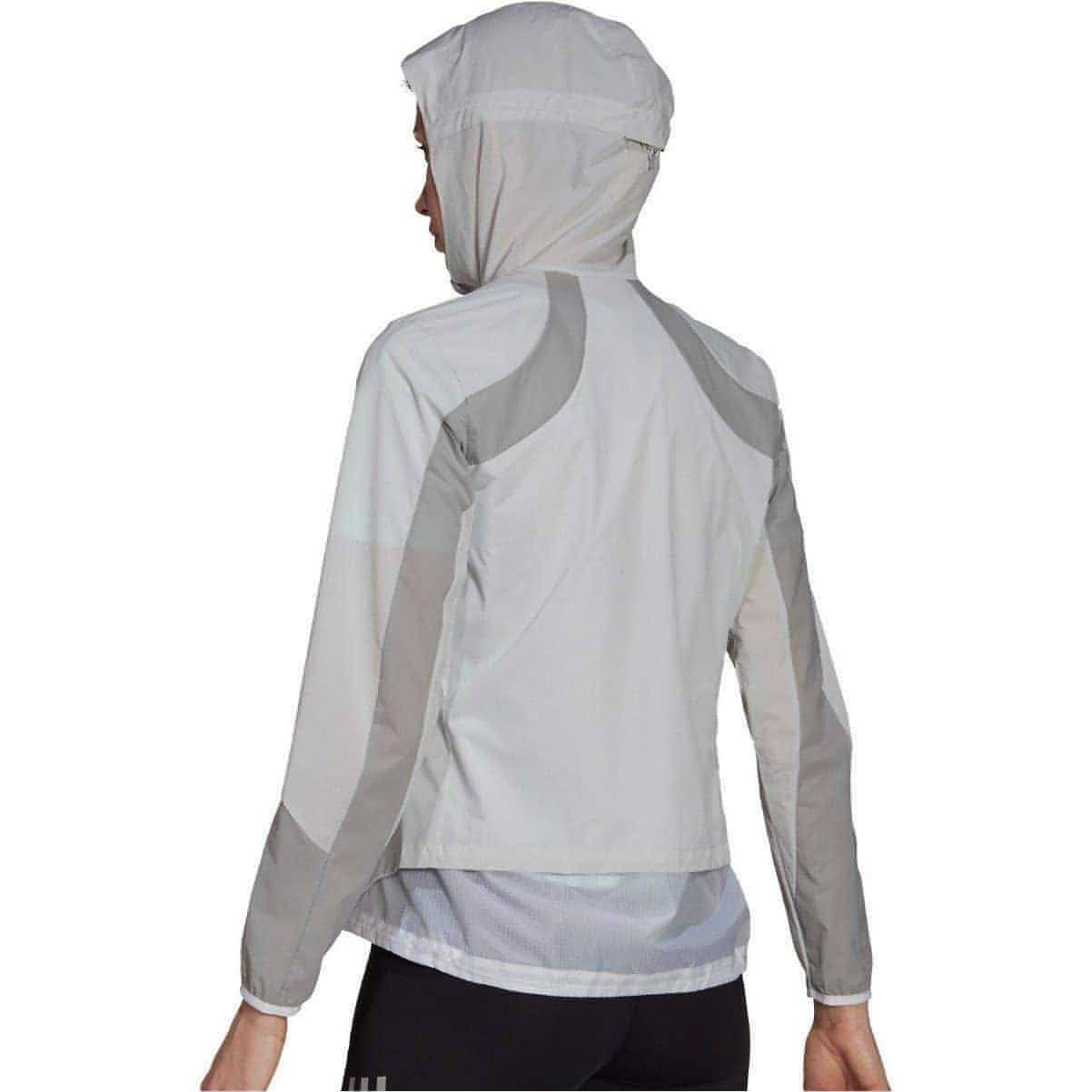 adidas Adizero Marathon Womens Running Jacket - White