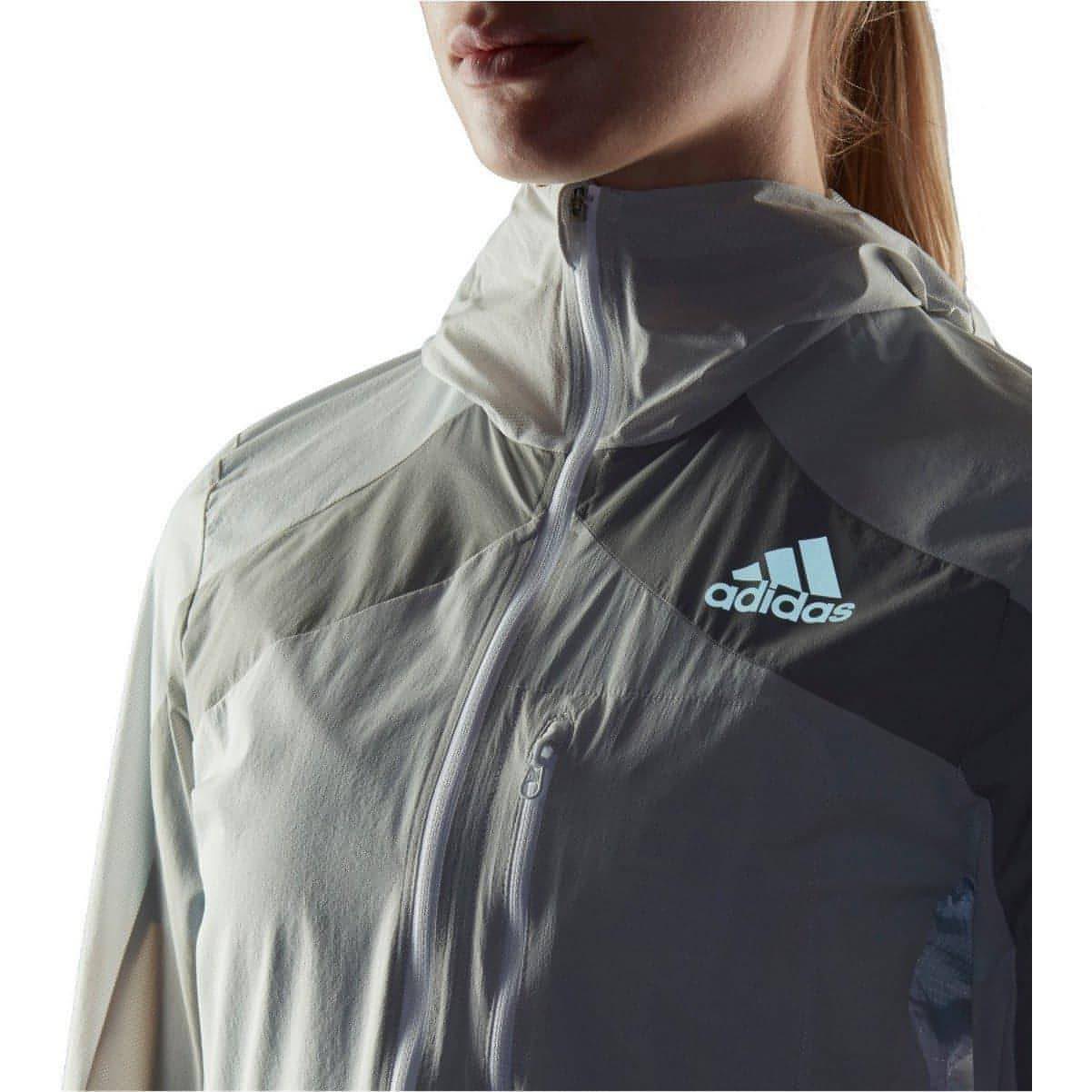 adidas Adizero Marathon Womens Running Jacket - White