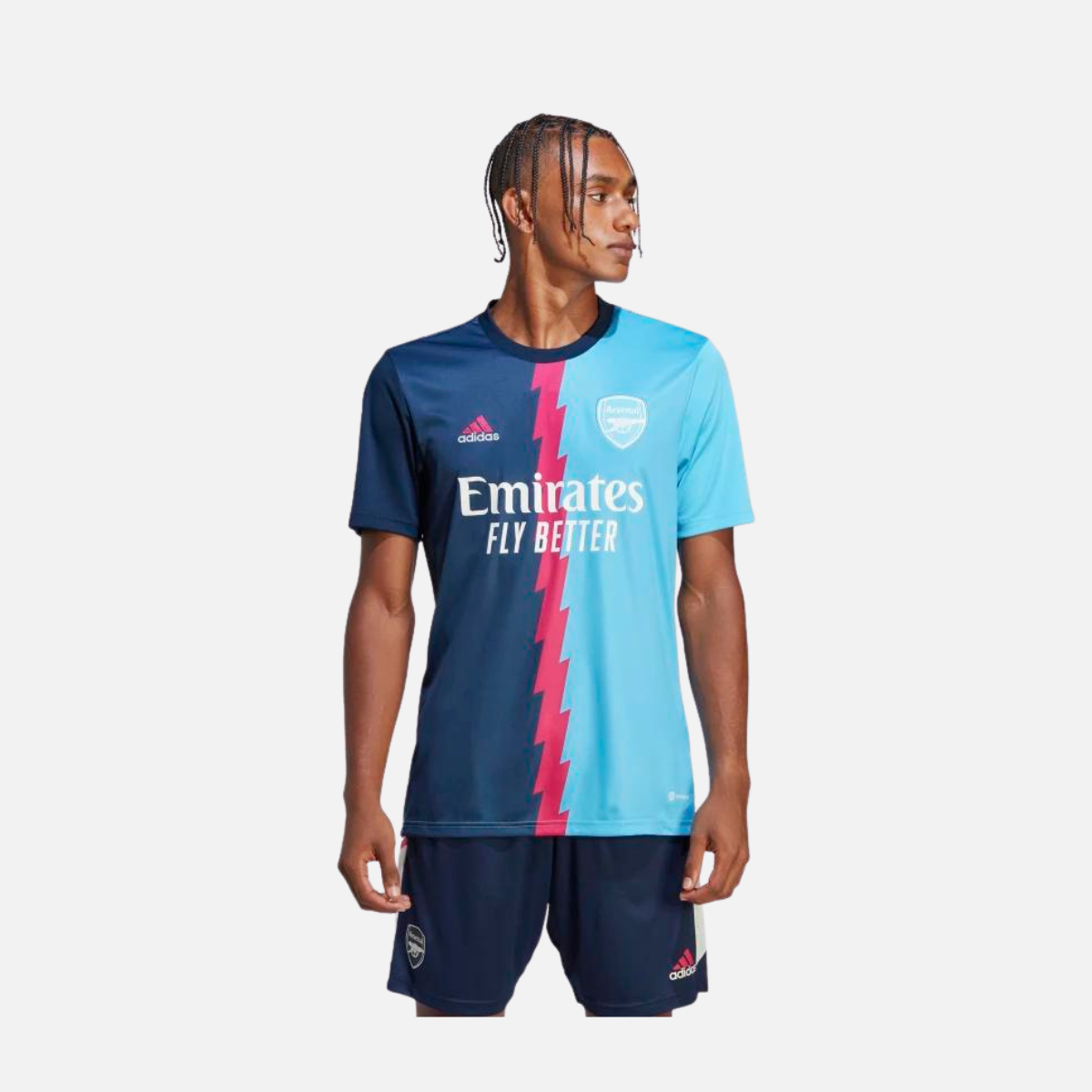 Adidas Aresenal Pre-Match Jersey -Collegiate Navy / Team Real Magenta / Sky Rush