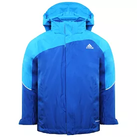 Adidas Clima Proof Kids Blue Waterproof Jacket