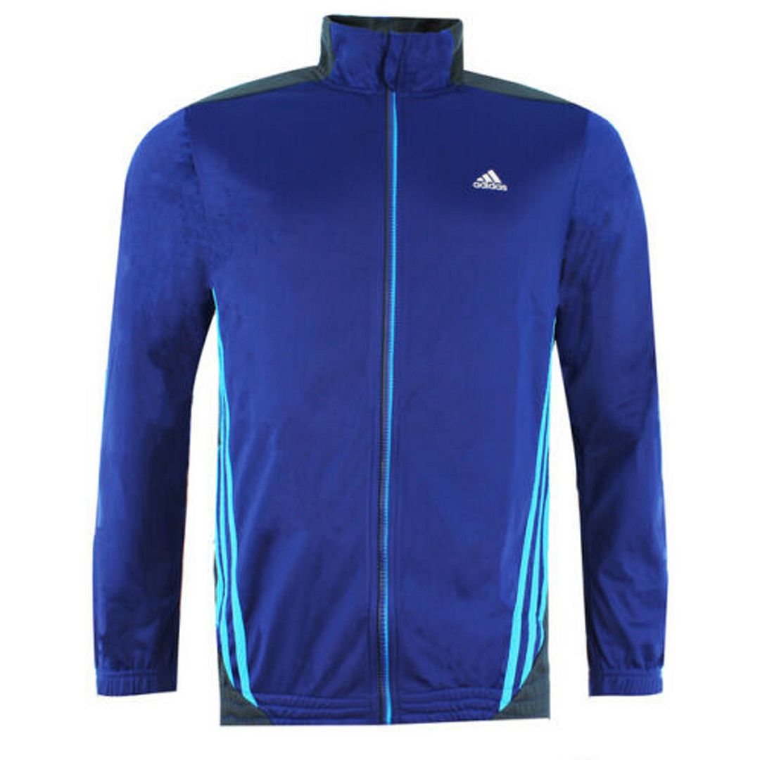 Adidas ClimaLite Mens Blue Track Jacket