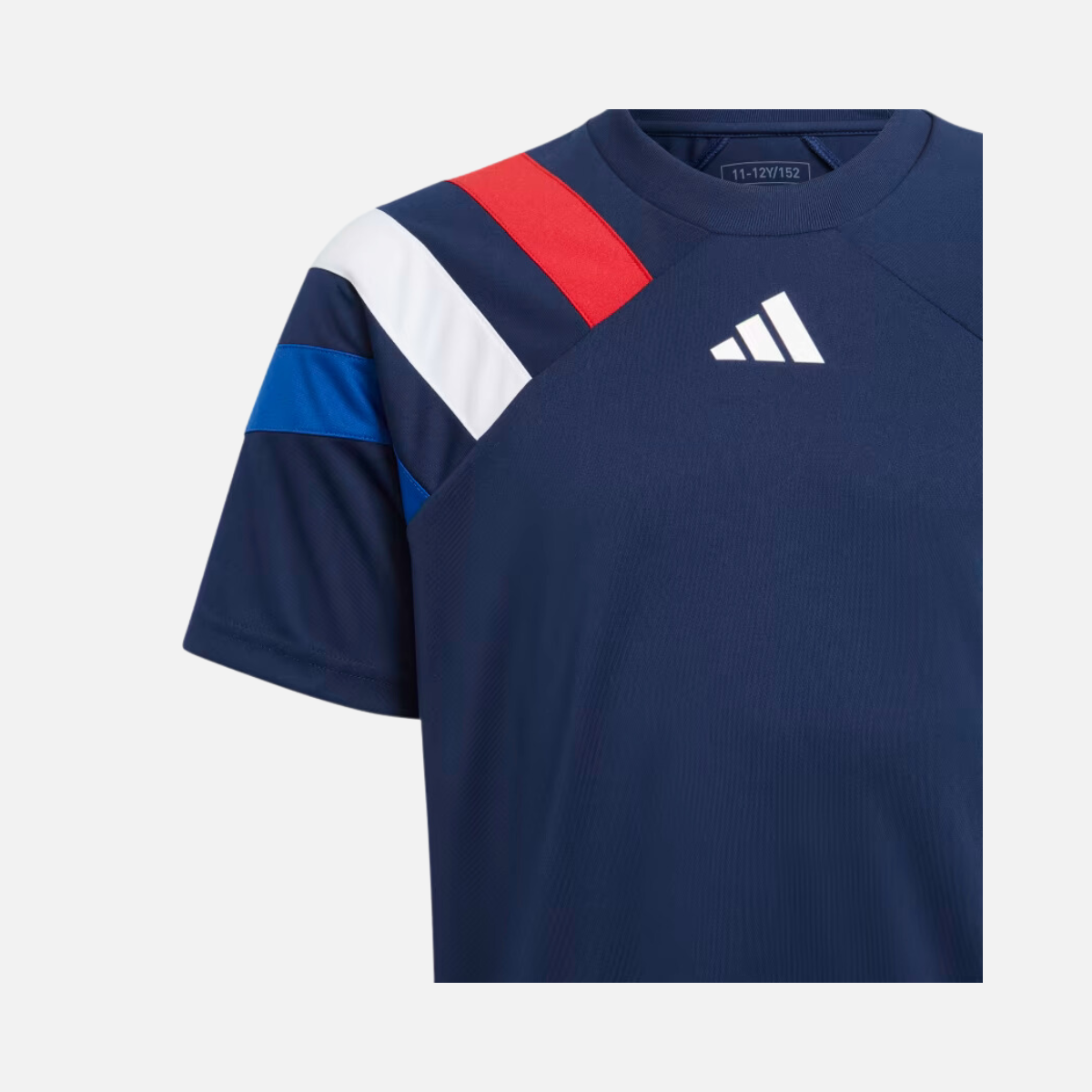 Adidas Fortore 23 Kids Unisex Football Jersey (5-16 Years) -Navy Blue 2/Team Collegiate Red/White/Royal Blue