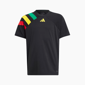 Adidas Fortore 23 Kids Unisex Jersey (5-16 Years) -Black/Team Green/Team Yellow/Team Collegiate Red