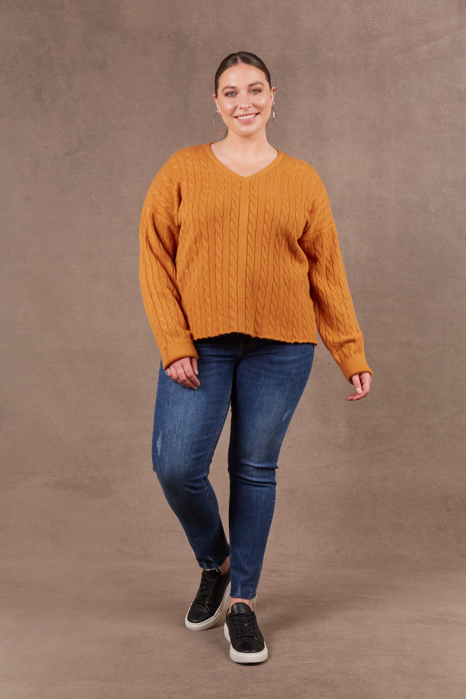 Alawa Cable Knit - Ochre