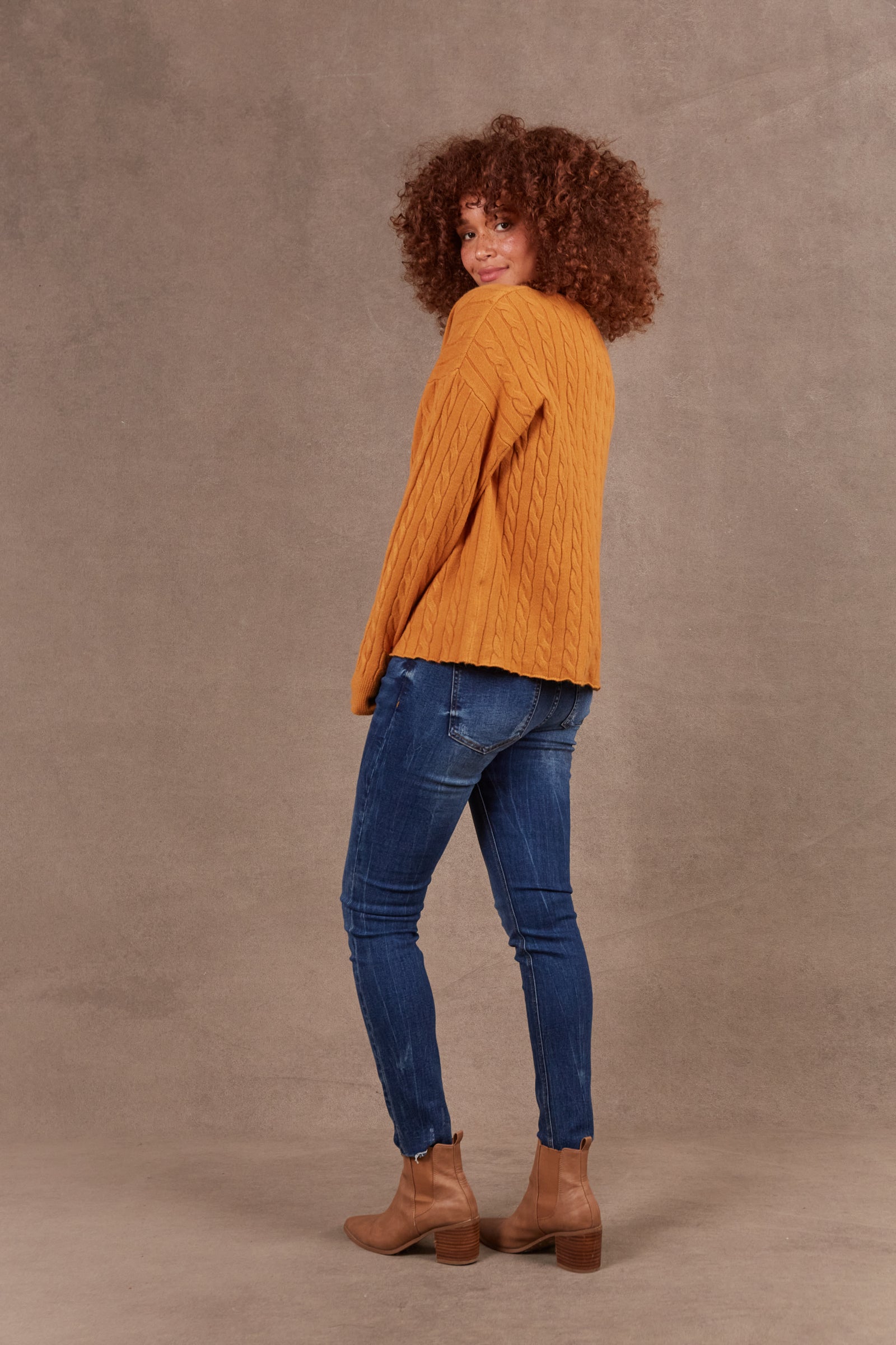 Alawa Cable Knit - Ochre