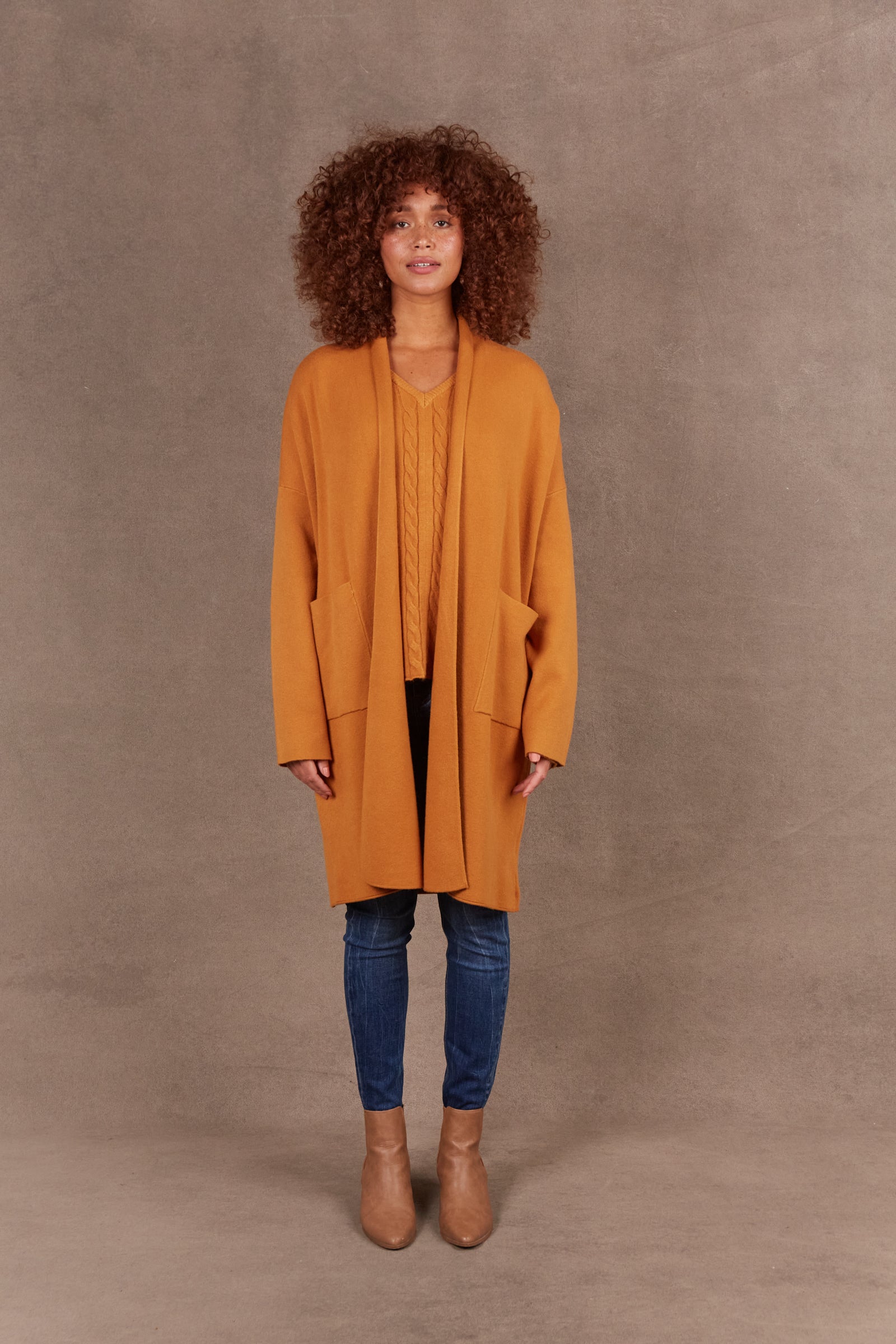 Alawa Cardigan - Ochre