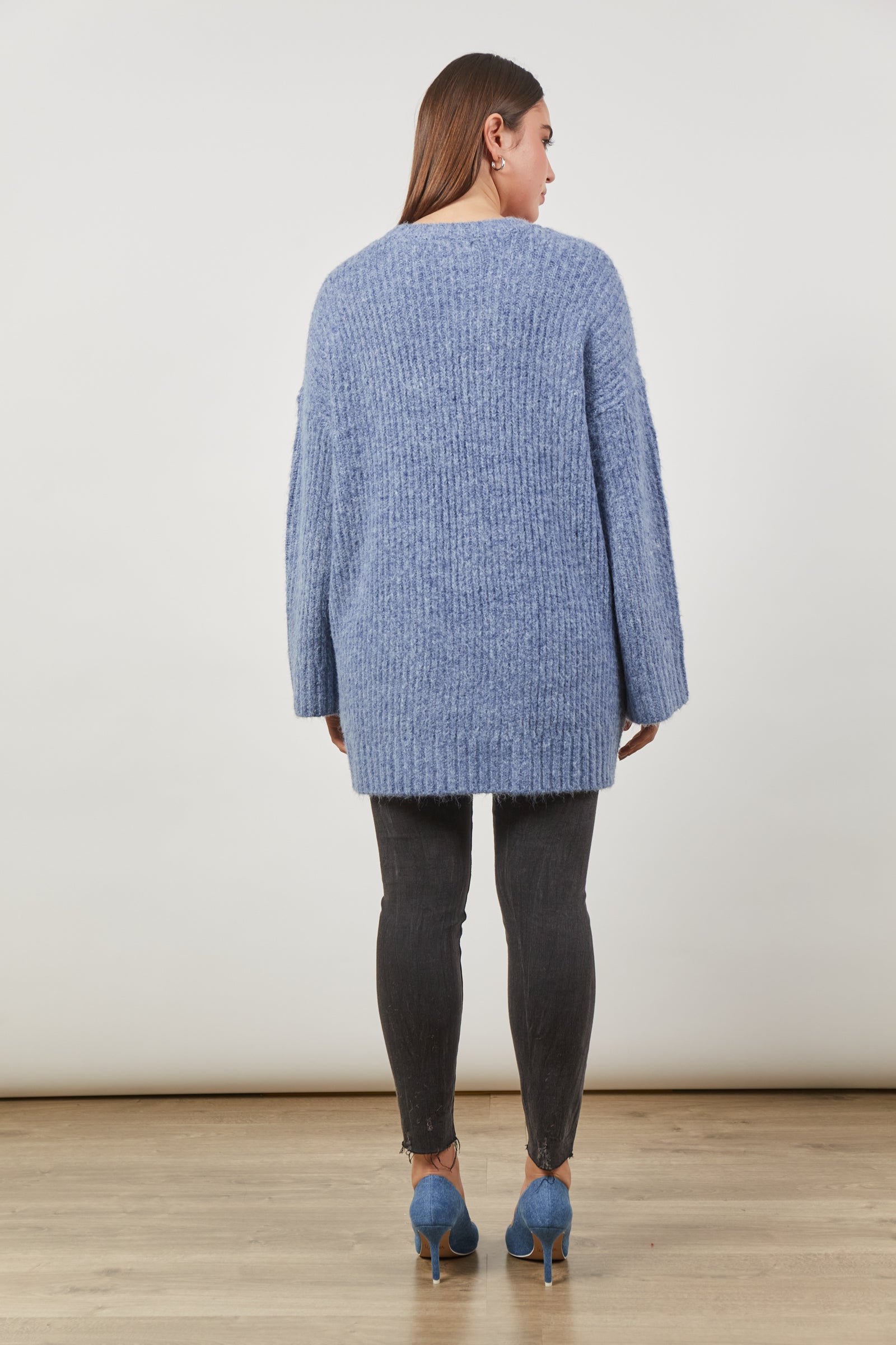 Avenue Oversized Jumper - Nevada Blue