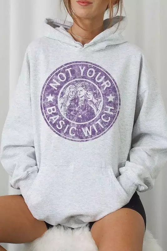 BASIC WITCH HALLOWEEN GRAPHIC HOODIE