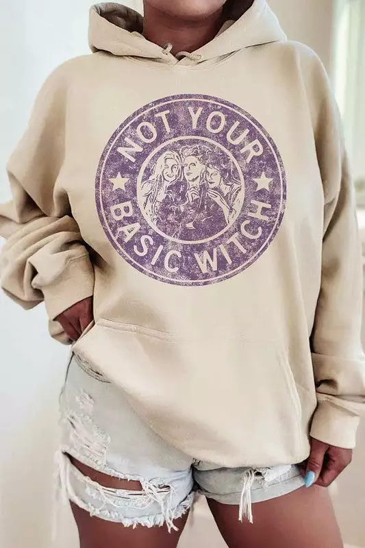 BASIC WITCH HALLOWEEN GRAPHIC HOODIE