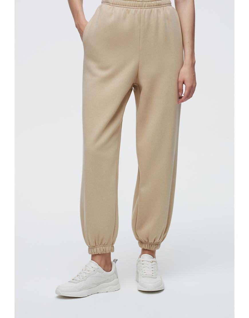 Beige Fleece Joggers