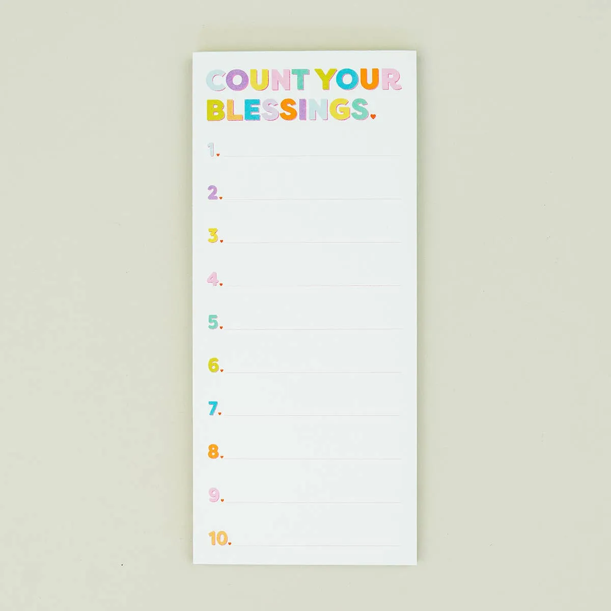 Blessings List Pad