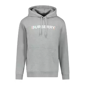 BURBERRY 'FARLEY' HOODED SWEATSHIRT GREY