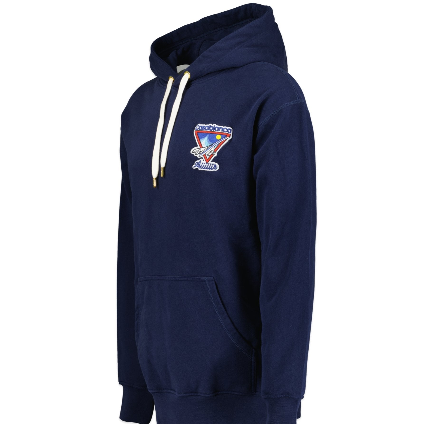 CASABLANCA AIIIIIIR HOODED SWEATSHIRT NAVY