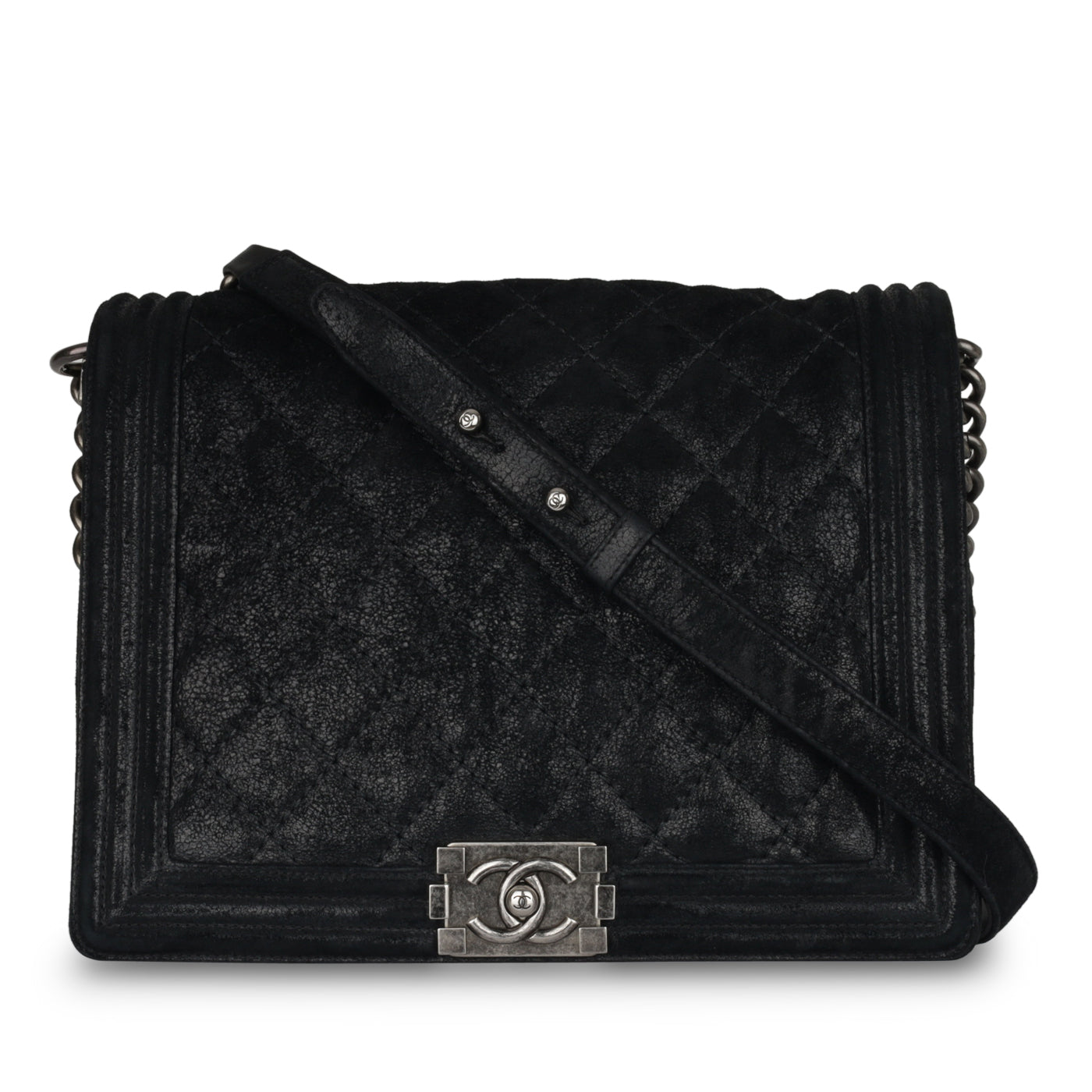 Chanel Large Boy Bag - Suede