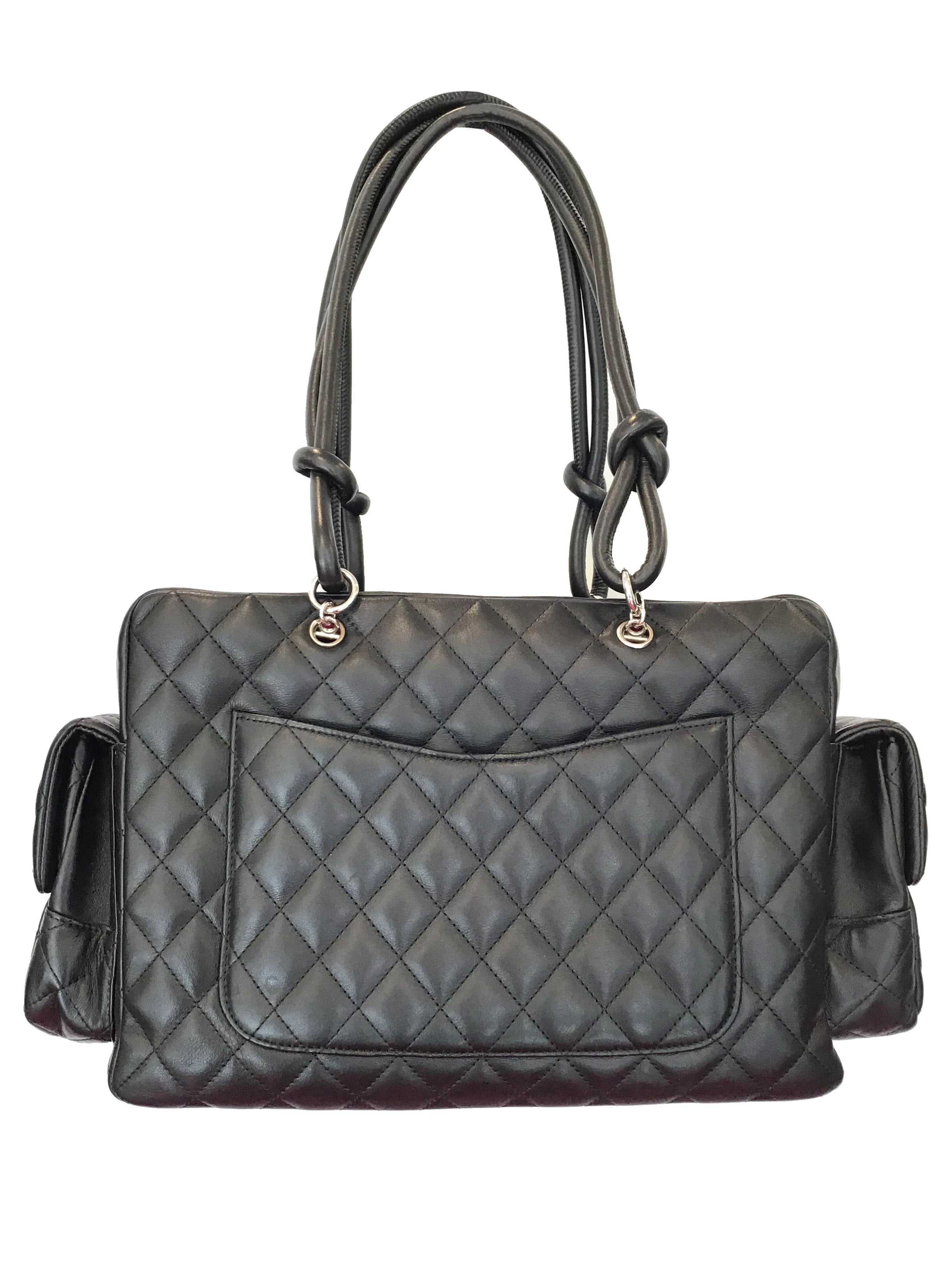 Chanel Quilted Leather Ligne Cambon Reporter Bag