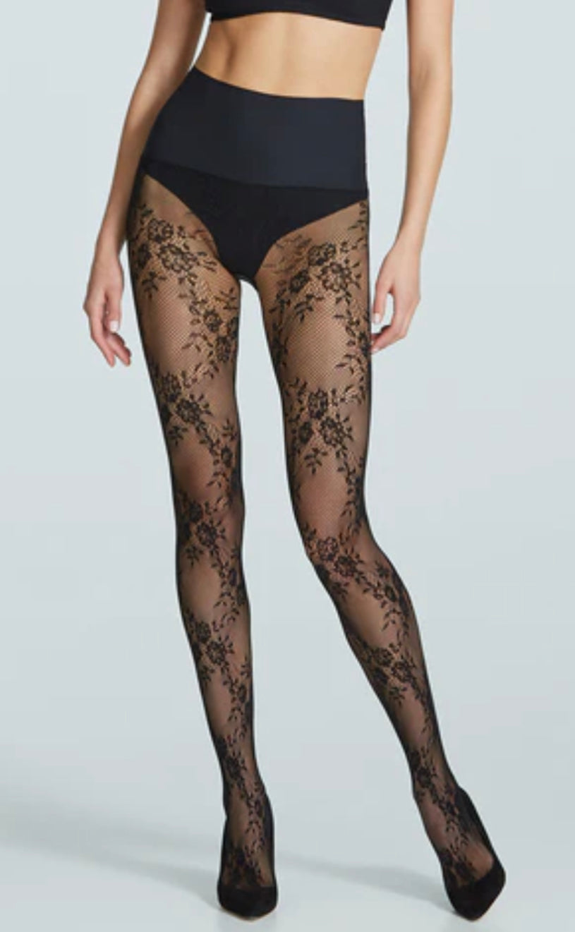 Commando - Floral Net - Black