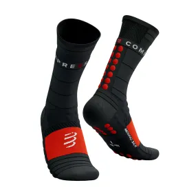 Compressport Pro Racing Winter Calze  Black/High Risk Red