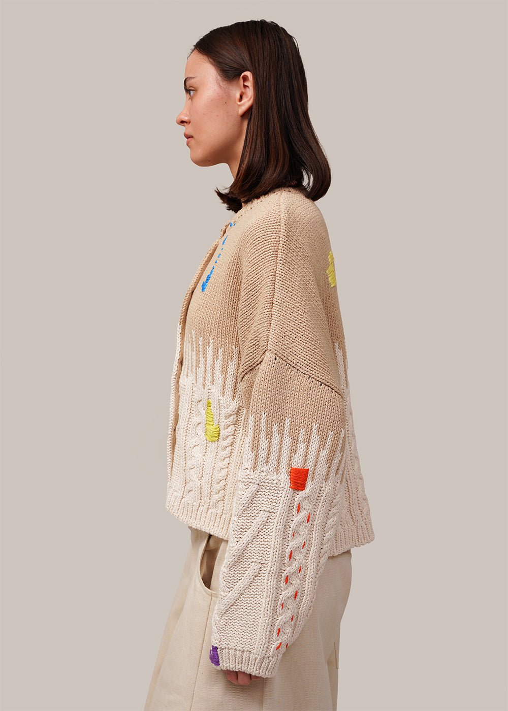 Cotton Embroidered Cardigan