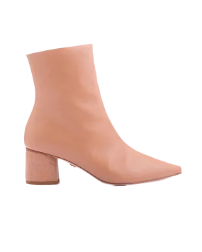 Croc Heel Boot 55 Tan Leather