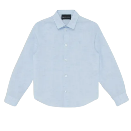 Emporio Armani Boys Blue Dress Shirt_3R4C09-4N7NZ