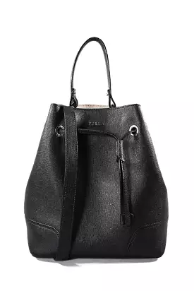 Furla Black Bucket Bag w/ Strap