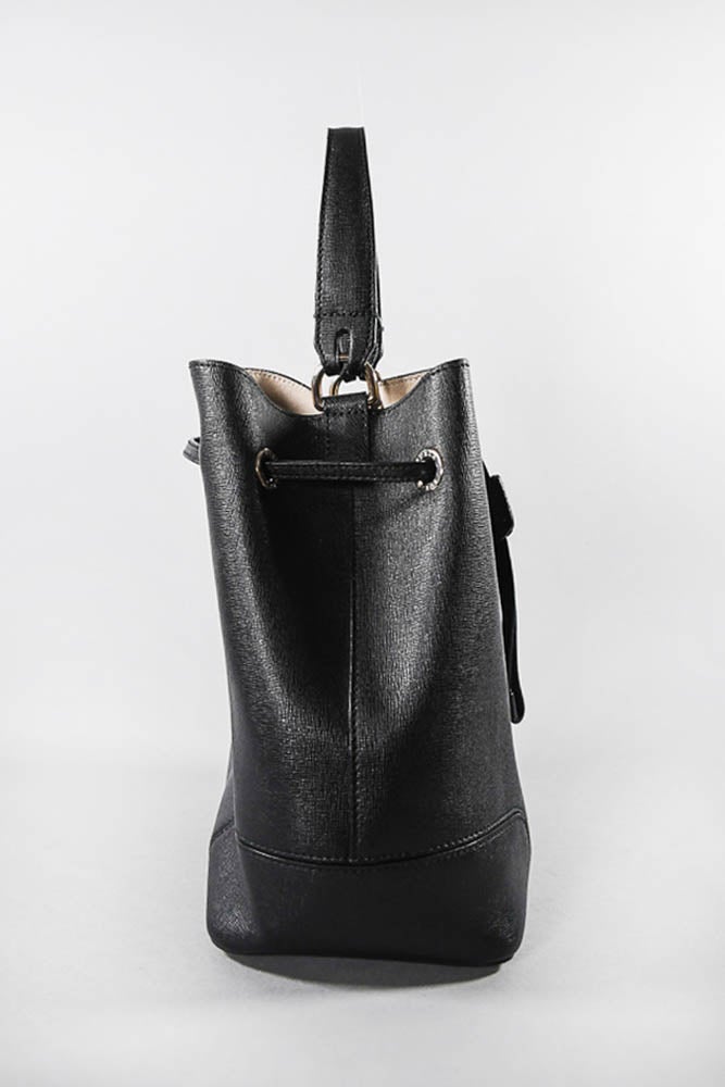 Furla Black Bucket Bag w/ Strap