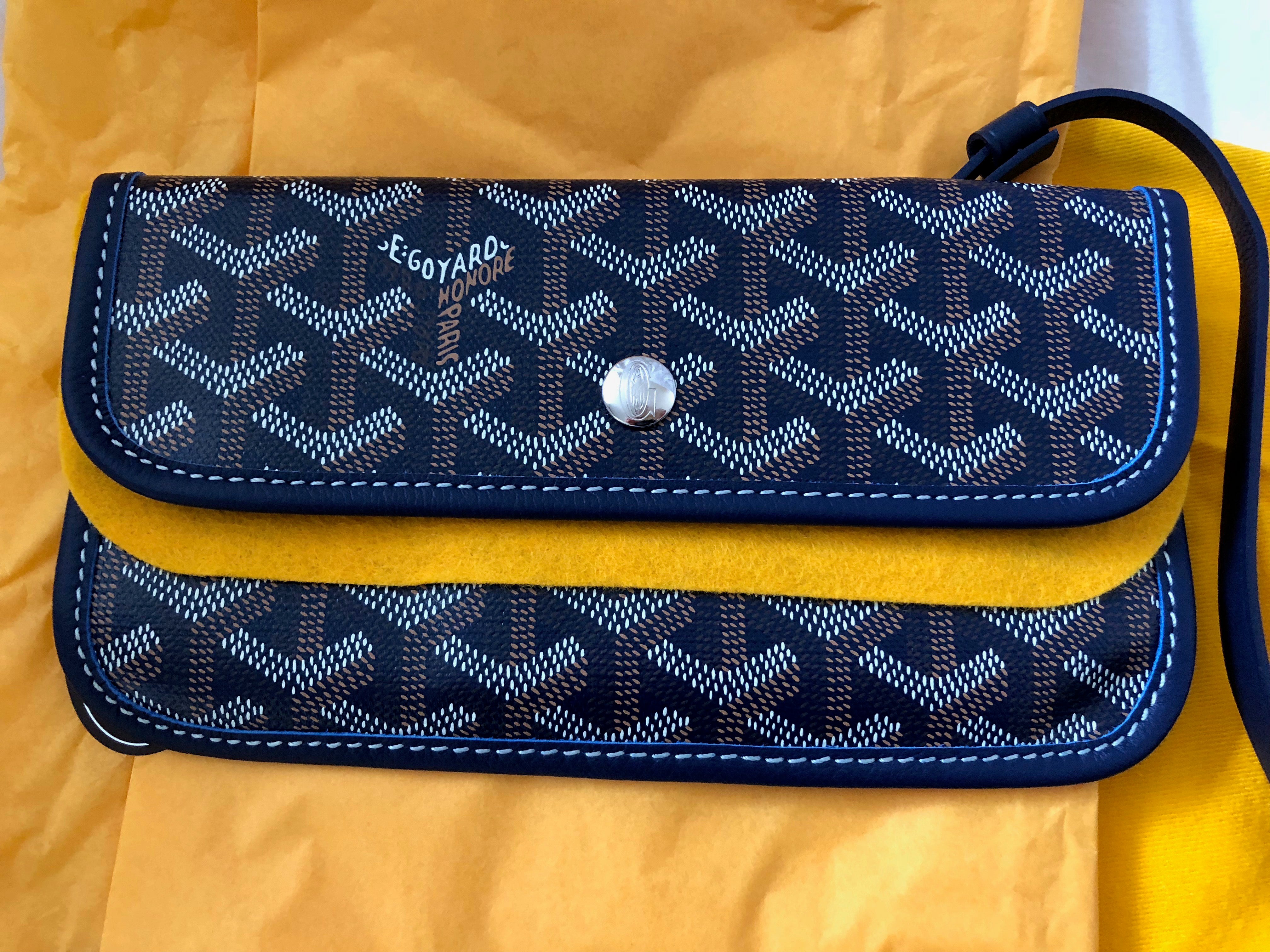 Goyard St. Louis Navy Blue PM Tote (NWT)