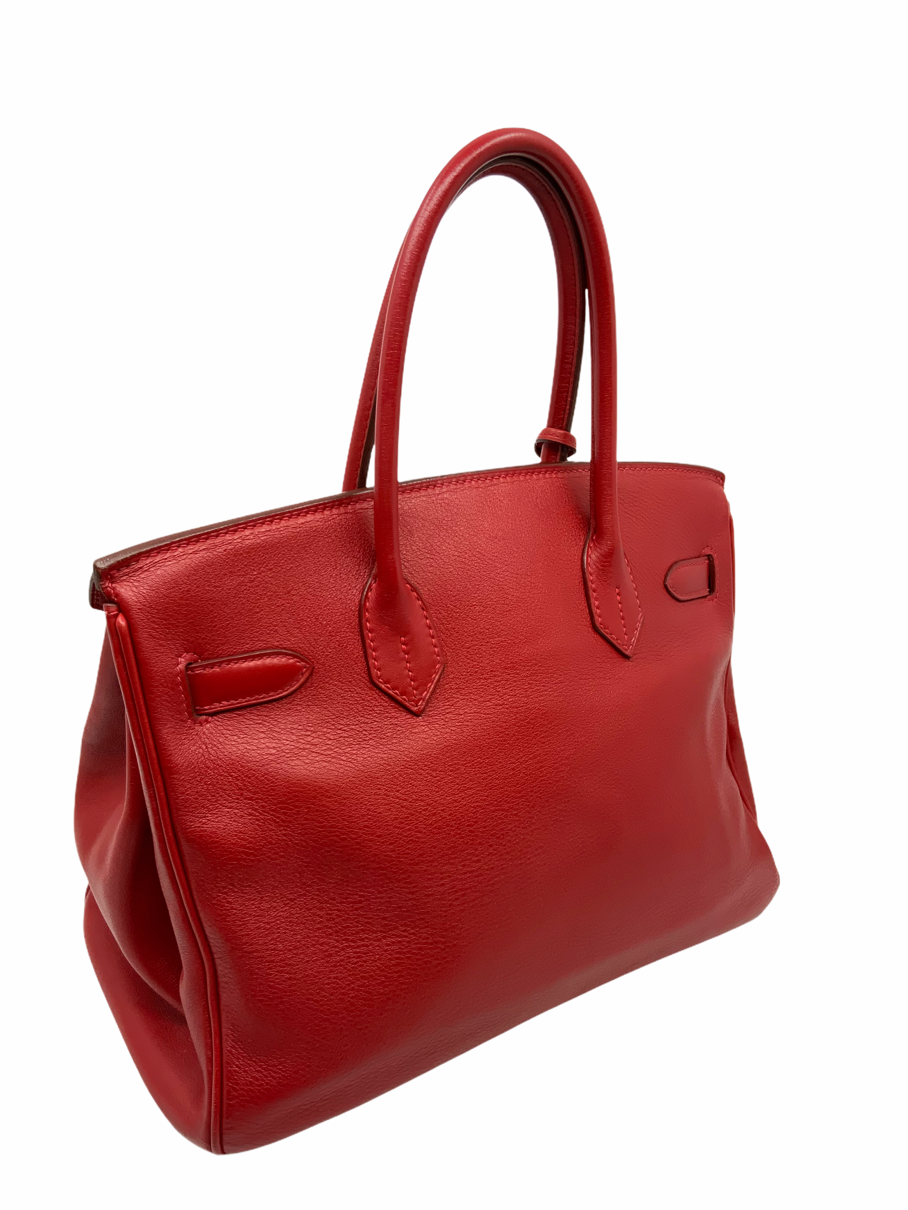 Hermes Calfskin Leather Birkin 30 Bag