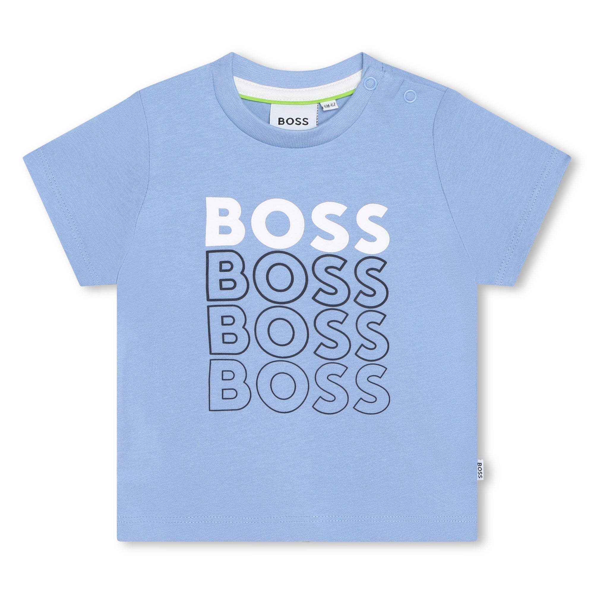 Hugo Boss Toddler Dress Short Sleeve T-Shirt_Blue J05A02-77A