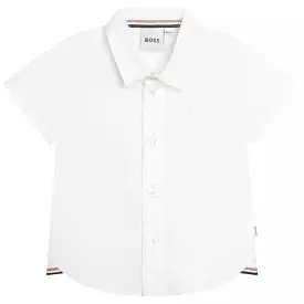 Hugo Boss Toddler Short Sleeve Dress Shirt_White J05982-10P