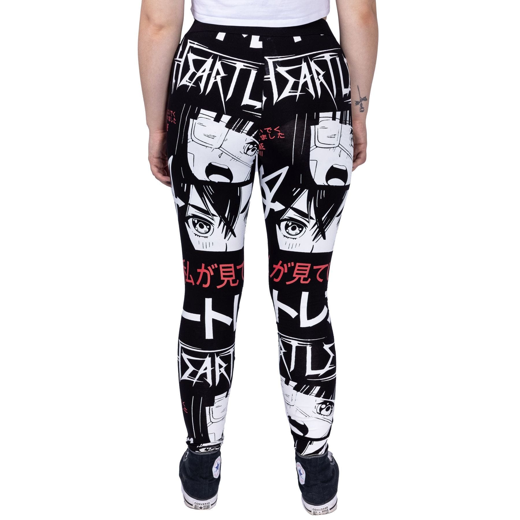 I'M LOST LEGGINGS - BLACK/WHITE/RED