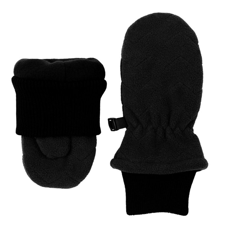 Jan & Jul Black Fleece Mitten