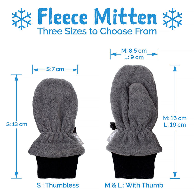 Jan & Jul Black Fleece Mitten