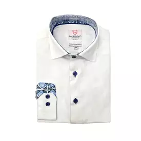 Leo & Zachary Boys White Non-Iron Dress Shirt_5501