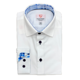 Leo & Zachary Boys White Non-Iron Dress Shirt_5507