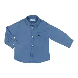 Mayoral Baby Blue Denim Dress Shirt_2179-65