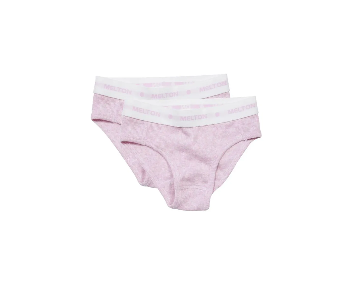 Melton 2-pack Blush Rose Numbers Rib Brief