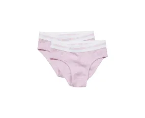 Melton 2-pack Blush Rose Numbers Rib Brief