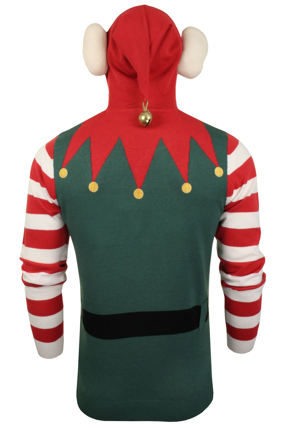 Mens Christmas Elf  and Rudolph Reindeer Xmas Jumper by Xact