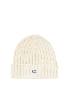 Merino Wool Beanie Hats White