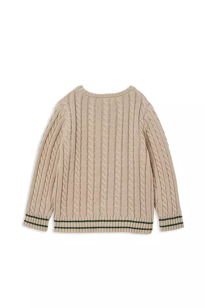 Milky - True Natural Cable Knit Jumper