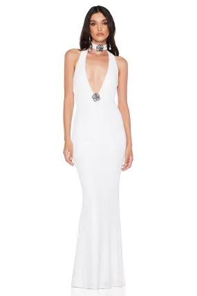 Nookie Rosalia Halter Gown - Crystal