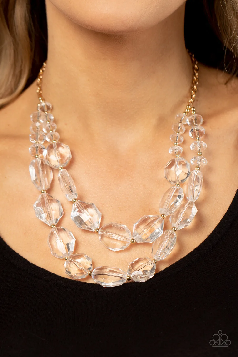 Paparazzi Accessories - Icy Illumination - Gold Necklace