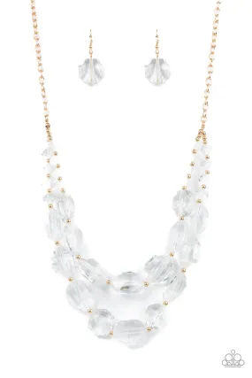 Paparazzi Accessories - Icy Illumination - Gold Necklace