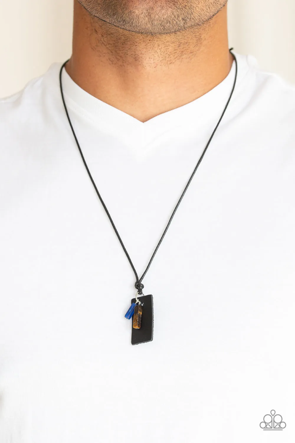 Paparazzi Accessories - Mountain Scout - Black Urban Necklace