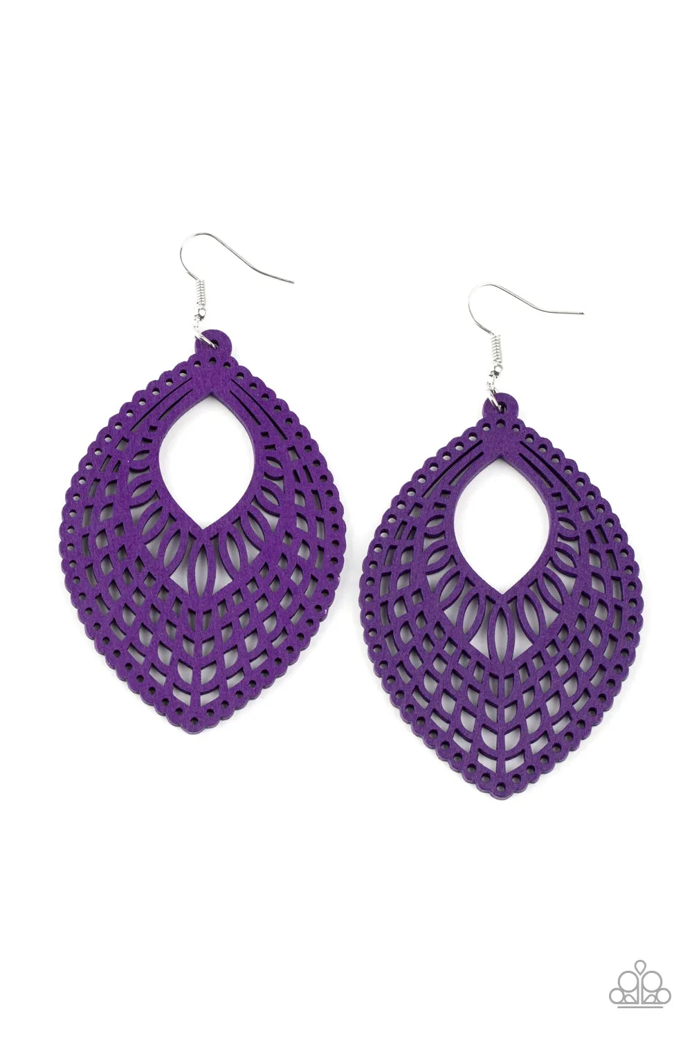 Paparazzi Accessories - One Beach At A Time - Purple Earrings